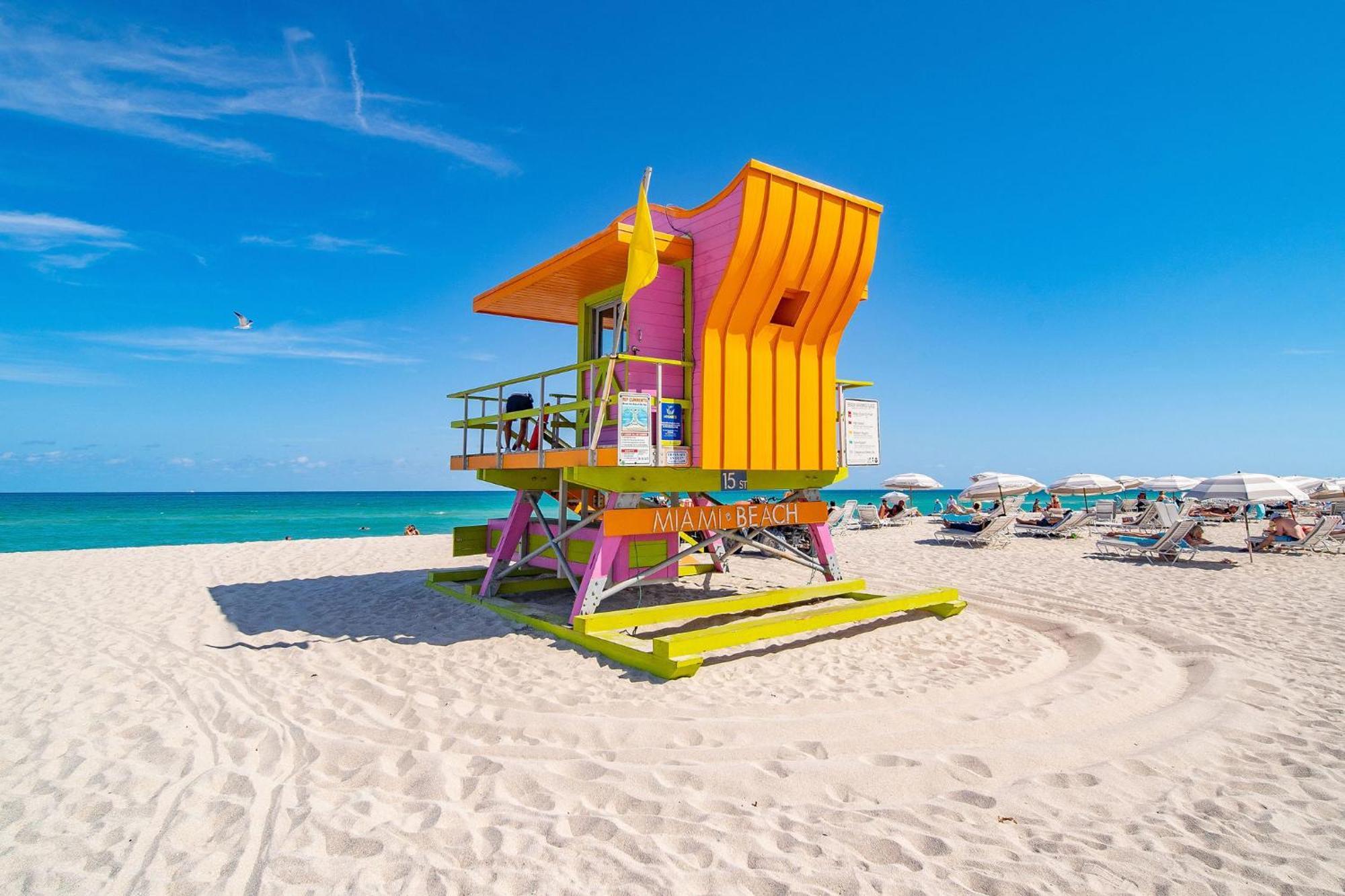 Beachy 1 B/R, W/2 Queen Beds, On Ocean Drive Beach 마이애미 비치 외부 사진